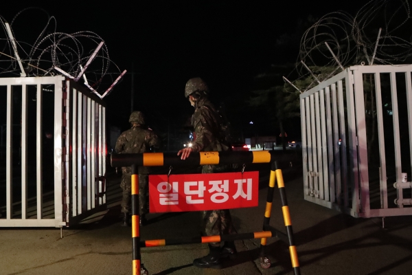 지난 25일 경기도 연천군 육군 모부대 신병교육대대. (사진 = 연합뉴스)