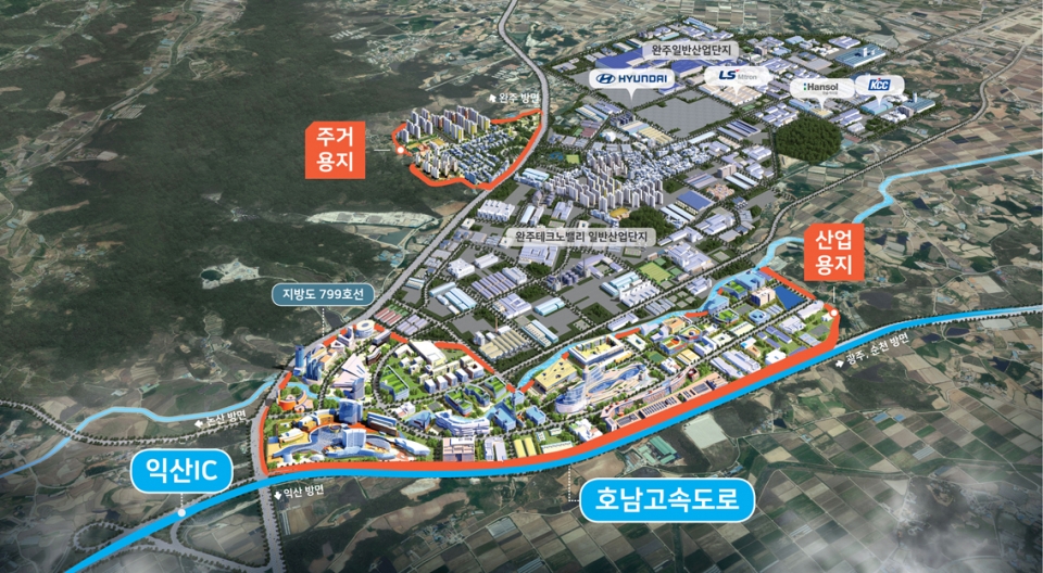 ‘완주테크노밸리 제2일반산단’ 위치도. (자료=완주테크노밸리)