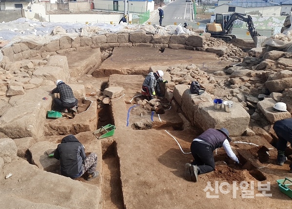 사진은 태안읍성 발굴조사 모습.(사진=태안군)