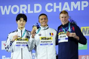 황선우, 세계선수권대회 자유형 200m 은메달