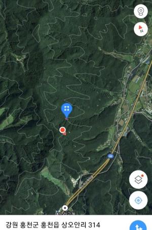 홍천소방서, 임도1호 하오안 계곡서 차량 추락 5명 구조