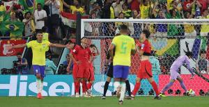 [속보] 한국축구, 최강 브라질에 1-4 완패… 원정 월드컵 첫 8강 무산