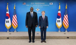 한미 국방장관 회담... 북한 도발 대응 재확인(종합)
