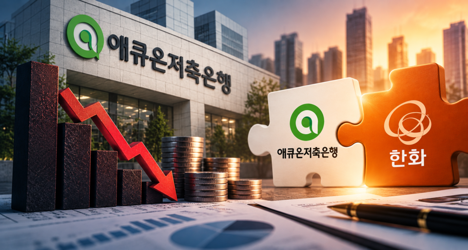 순익 85% 줄어든 애큐온저축은행...한화 효과 시험대 - 뉴스 썸네일 이미지